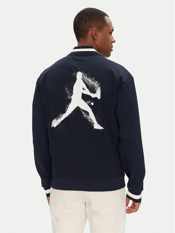 Lacoste Lacoste Kurtka bomber SH1045 Granatowy Regular Fit