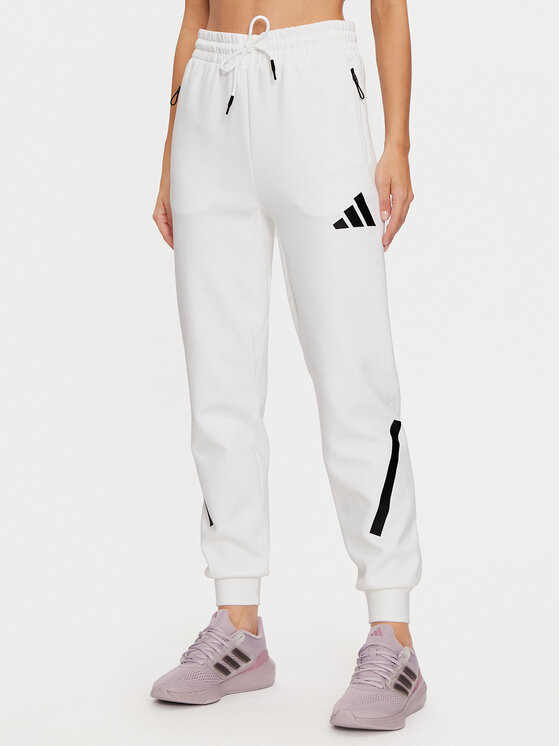 adidas adidas Pantaloni trening Z.N.E. JE7843 Alb Regular Fit