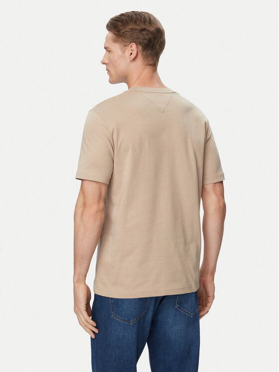 Tommy Hilfiger Tommy Hilfiger Тишърт MW0MW43226 Бежов Regular Fit