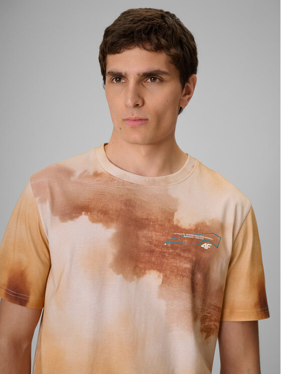 4F 4F T-Shirt LIMITLESS DESERT Beżowy Regular Fit