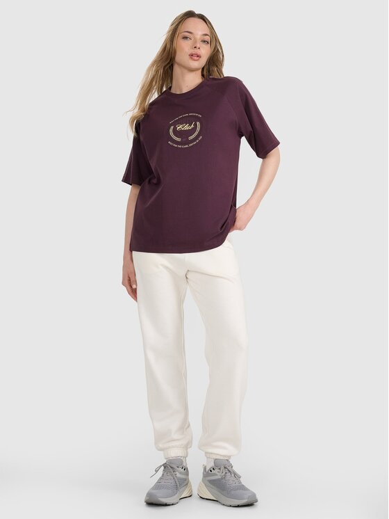 4F 4F T-shirt 4FRSS25TTSHF2791-50S Viola Oversize