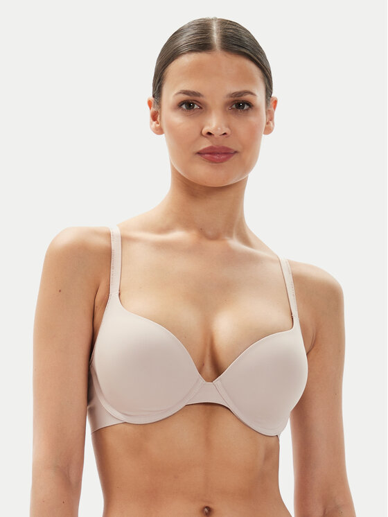 Tommy Hilfiger Push-up krūšturis UW0UW05211 Bēšs