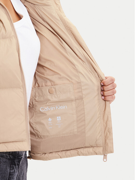 Calvin Klein Jeans Calvin Klein Jeans Pernata jakna Graphic Logo LV047D503G Bež Regular Fit
