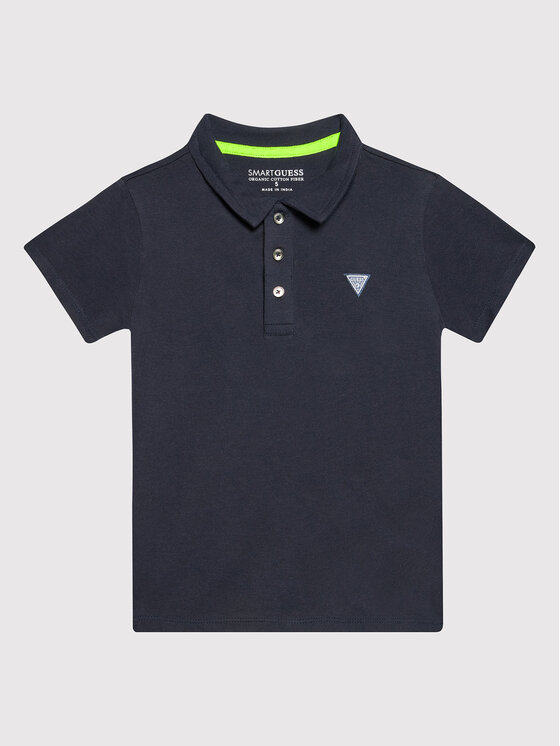 Guess Guess Polo marškinėliai N2GP03 KAPY0 Tamsiai mėlyna Regular Fit