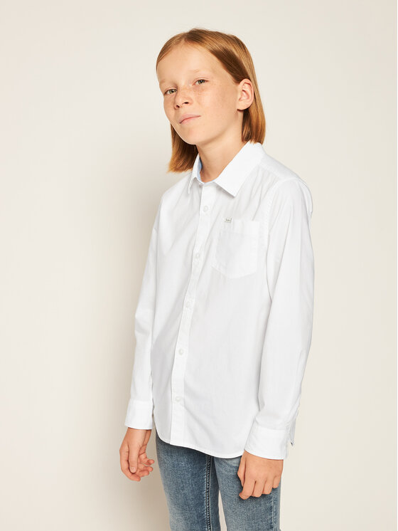 Pepe Jeans Pepe Jeans Marškiniai PB301477 Balta Regular Fit