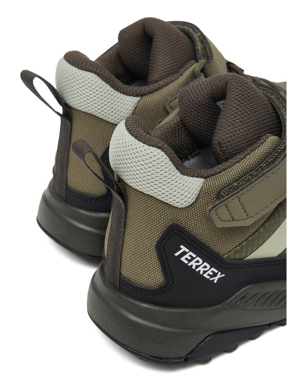 adidas adidas Παπούτσια πεζοπορίας Terrex Anylander Mid Climaproof Children Hiking Shoes KJ2671 Πράσινο