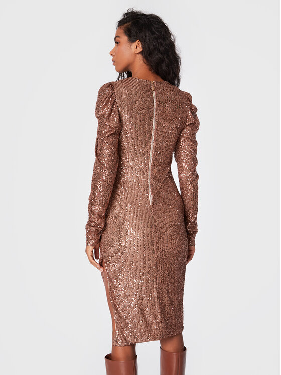 Silvian Heach Silvian Heach Коктейльна сукня Vestit CVA22264VE Коричневий Slim Fit