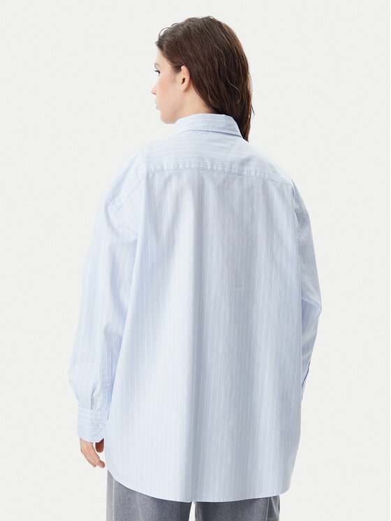 Tommy Jeans Tommy Jeans Cămașă Badge DW0DW20289 Albastru celest Oversize