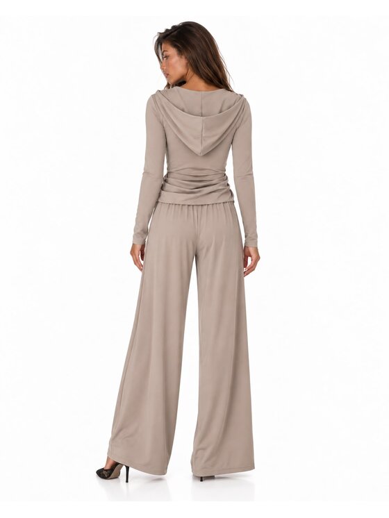 Agatha Studio Agatha Studio Komplet bluzka i spodnie A26SS-KA-K25 Beżowy Oversize