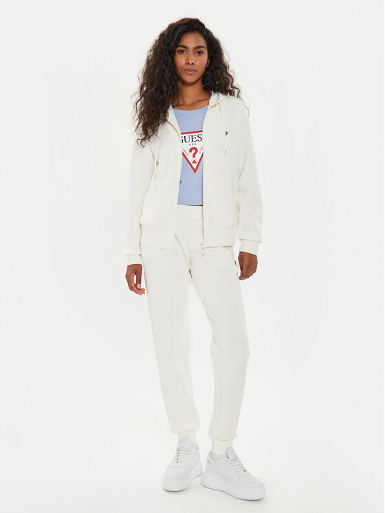 Guess Guess Felpa V4YQ06 KCAY2 Écru Regular Fit
