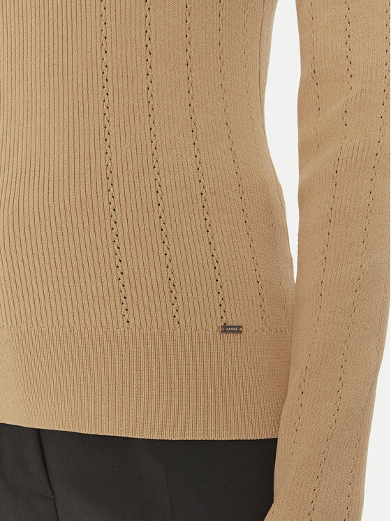 Gaudi Gaudi Rollkragenpullover 421FD53021 Beige Regular Fit
