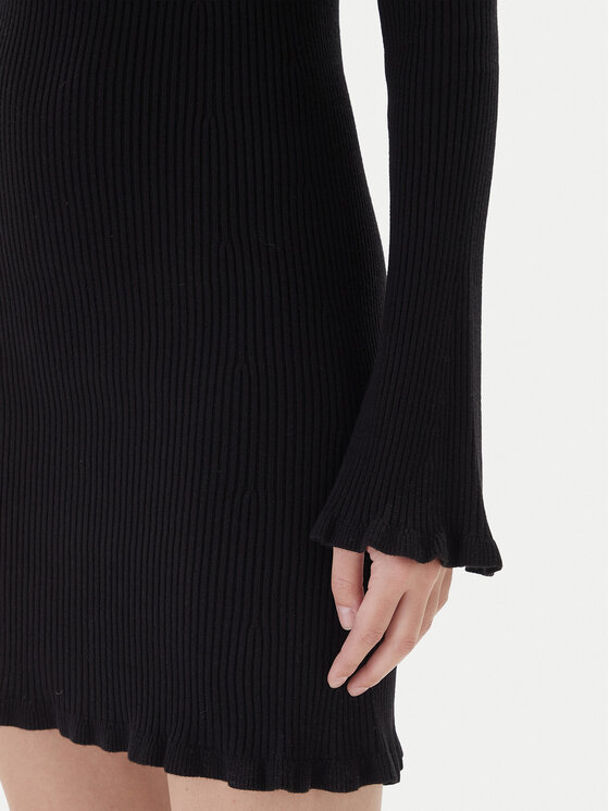 Kontatto Kontatto Strickkleid 3M0819C Schwarz Slim Fit