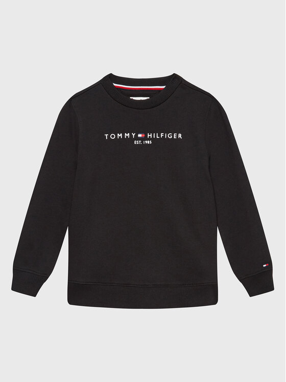 Tommy Hilfiger Džemperis ar kapuci Essential KS0KS00212 M Melns Regular Fit