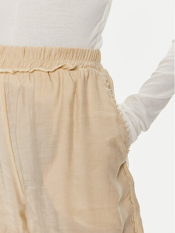 Munthe Munthe Medžiaginiai šortai Ohimo 242140224232 Smėlio Loose Fit