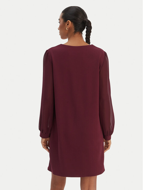 Rinascimento Rinascimento Sukienka koktajlowa CFC0126757003 Bordowy Regular Fit