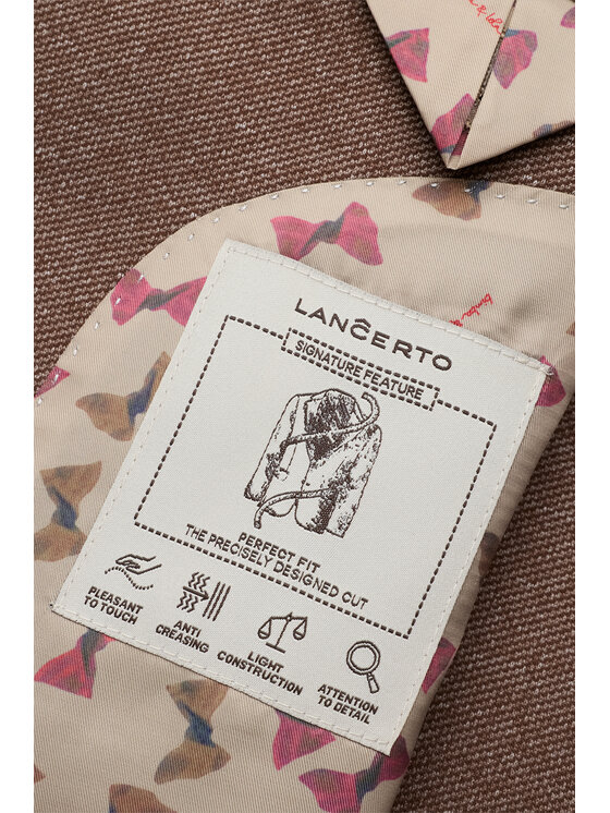 Lancerto Lancerto Marynarka Grenoble MA073226000011 Brązowy Regular Fit
