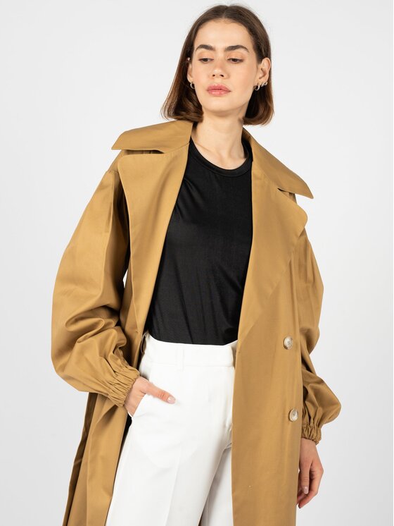 Silvian Heach Silvian Heach Trencz GPP23517TR Brązowy Regular Fit