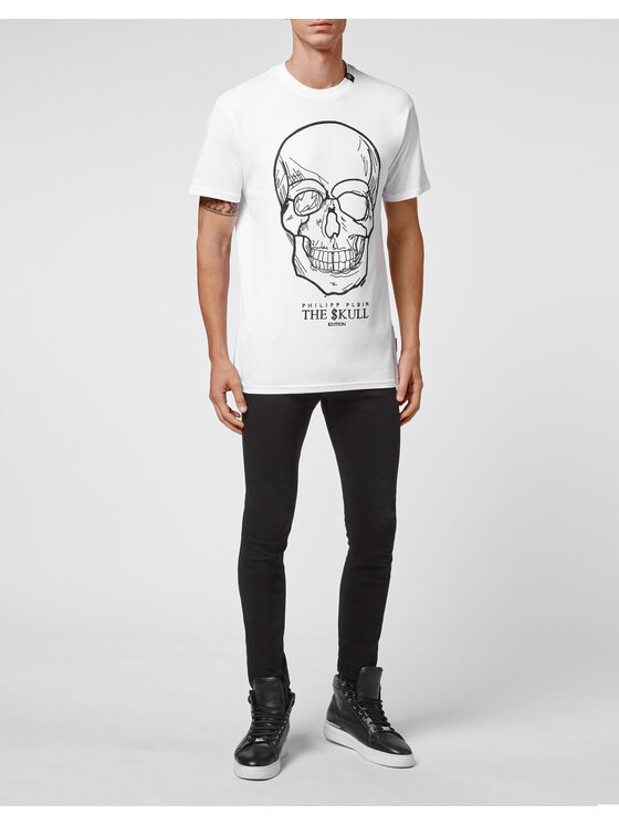 PHILIPP PLEIN PHILIPP PLEIN T-Shirt 10523 Biały Regular Fit