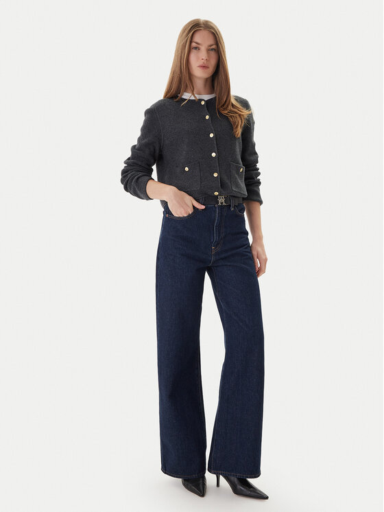 Tommy Hilfiger Tommy Hilfiger Кардиган WW0WW46441 Сірий Regular Fit
