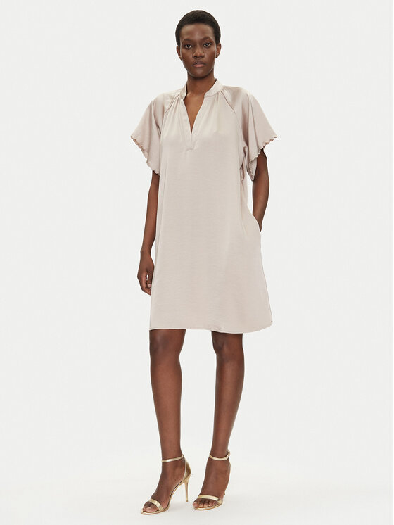 Bruuns Bazaar Bruuns Bazaar Haljina za svaki dan Beckia Wendis BBW4490 Bež Loose Fit