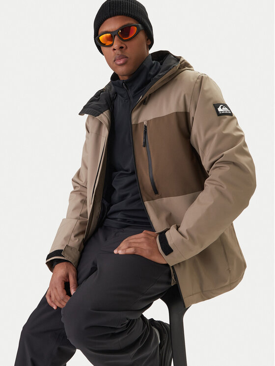 Quiksilver Quiksilver Μπουφάν για snowboard Sycamore Solid 20K EQYTJ03502 Μπεζ Modern Fit