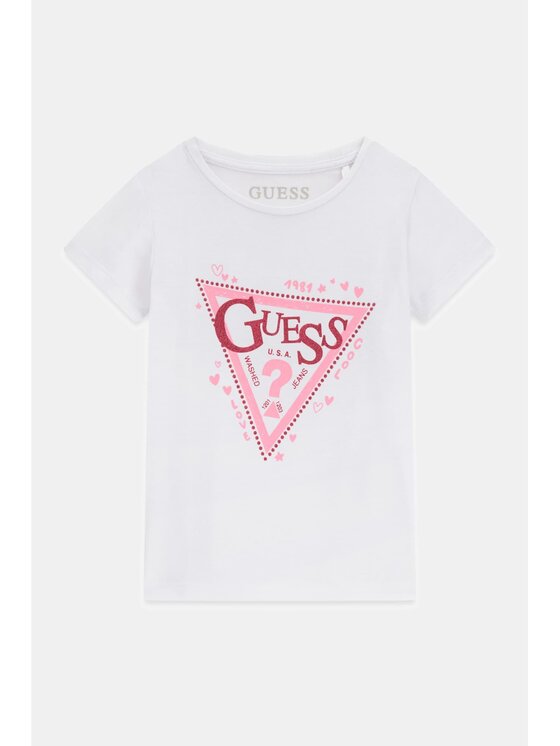 Guess Kids Guess Kids T-Shirt 184849 Biały Classic Fit