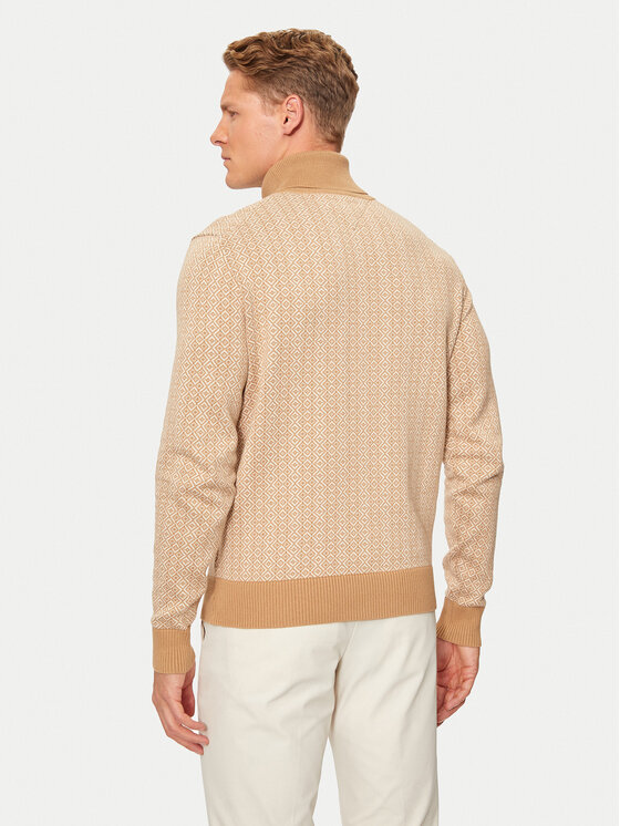 Tommy Hilfiger Tommy Hilfiger Golf MW0MW37023 Beżowy Regular Fit