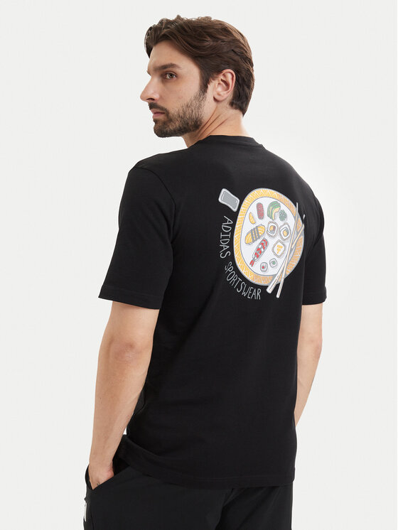 adidas Tricou Sushi Graphic KT9709 Negru Regular Fit