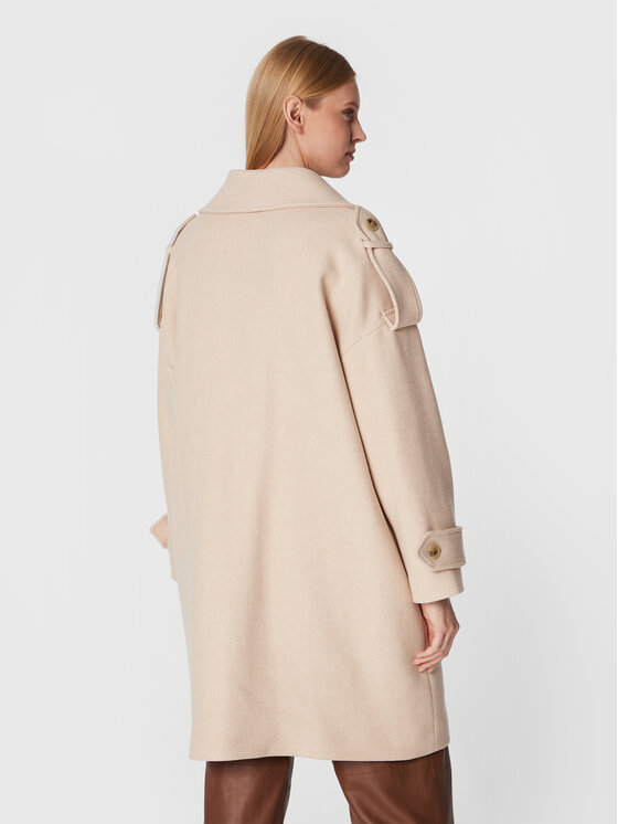 Ba&sh Ba&sh Wollmantel Monteau Tonio 1H22TONI Beige Oversize