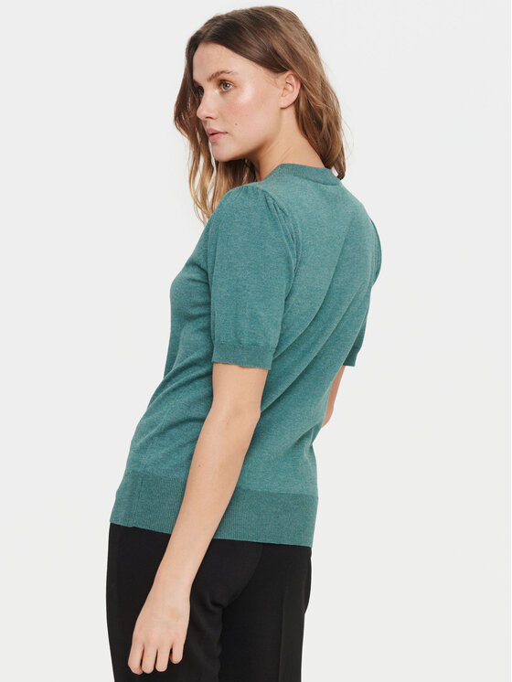 Saint Tropez Saint Tropez Džemper 30511788 Zelena Classic Fit