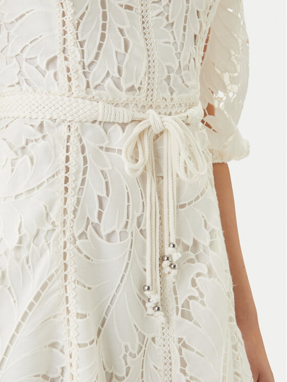 Guess Guess Koktejlové šaty W6GK91 W2162 Biela Classic Fit
