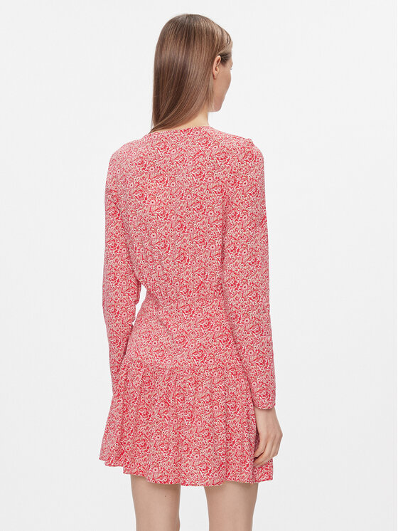 Pepe Jeans Pepe Jeans Vsakodnevna obleka Britney PL953446 Rdeča Slim Fit
