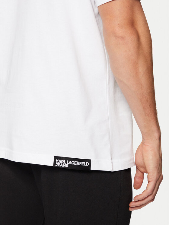 Karl Lagerfeld Jeans Karl Lagerfeld Jeans Футболка A1M17044 Білий Regular Fit