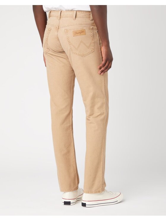 Wrangler Wrangler Spodnie materiałowe TEXAS Beżowy Straight Fit
