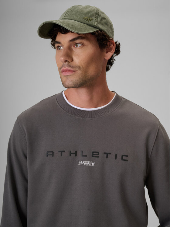 4F 4F Bluza NIGHT RUN Szary Regular Fit
