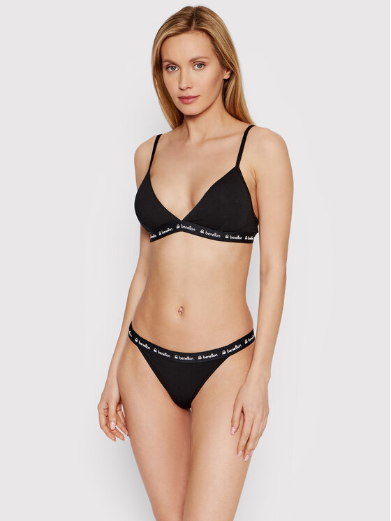 United Colors Of Benetton United Colors Of Benetton Σουτιέν Bralette 3OP81R1KQ Μαύρο