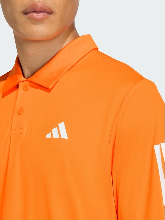 adidas adidas Koszulka techniczna Club Tennis 3-Stripes Pomarańczowy Regular Fit