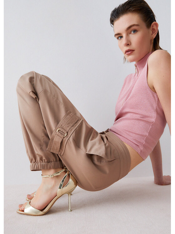 Liu Jo Liu Jo Pantaloni di tessuto TA6154TS92261412 Beige Regular Fit