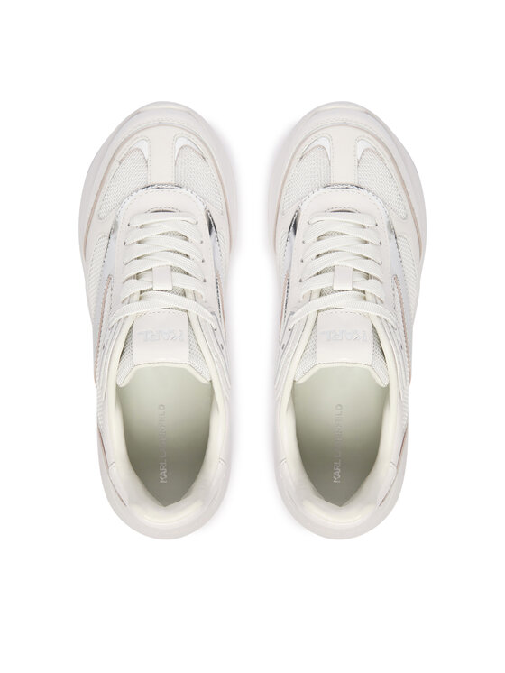 KARL LAGERFELD KARL LAGERFELD Sneakers Kontour Wedge KL68016 Alb
