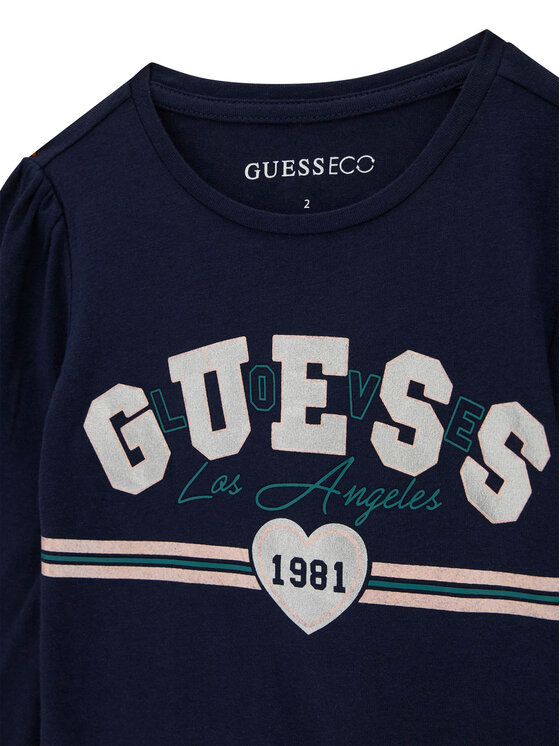 Guess Guess Blúzka K6YI18 K3698 Tmavomodrá Regular Fit