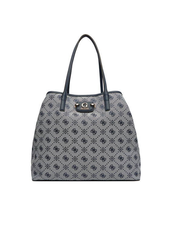 Torba shopper widziana z przodu, lekko ściągnięta u góry.