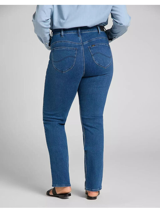 Lee Lee Jeansy CLASSIC STRAIGHT PLUS Niebieski Straight Fit