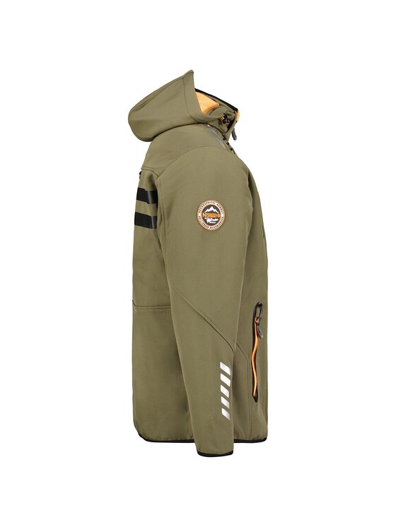 Geographical Norway Geographical Norway Kurtka softshell WY1996H/GN-Kaki / Orange Zielony Regular Fit