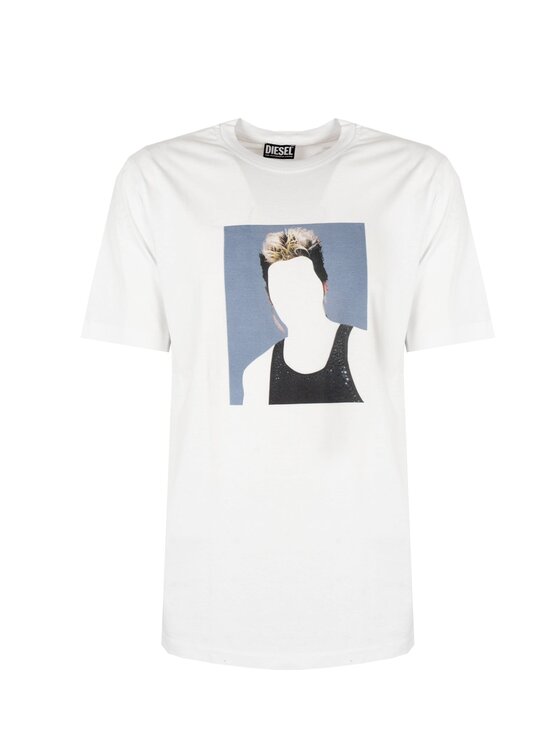 Diesel Diesel T-Shirt A03803-0BEAF Λευκό Regular Fit