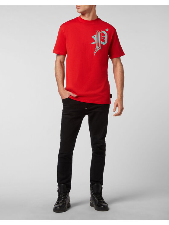 PHILIPP PLEIN PHILIPP PLEIN T-shirt 247 Rosso Regular Fit