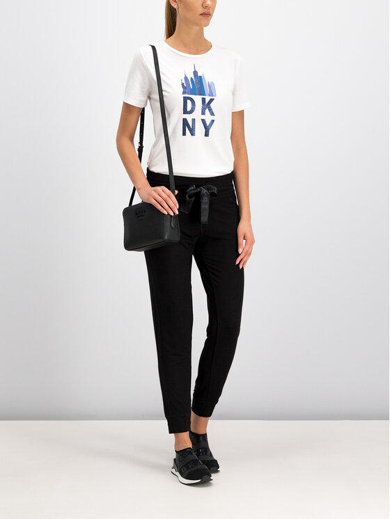 DKNY DKNY T-Shirt P9CHOAHK Λευκό Oversize