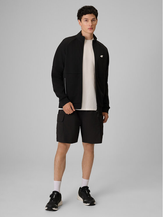 4F 4F Bluza PLAYER Czarny Regular Fit