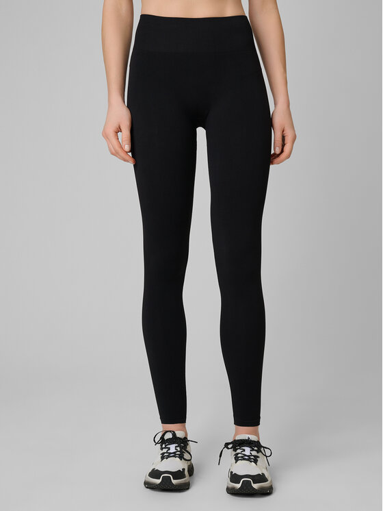 4F 4F Legginsy BASIC+ Czarny Slim Fit