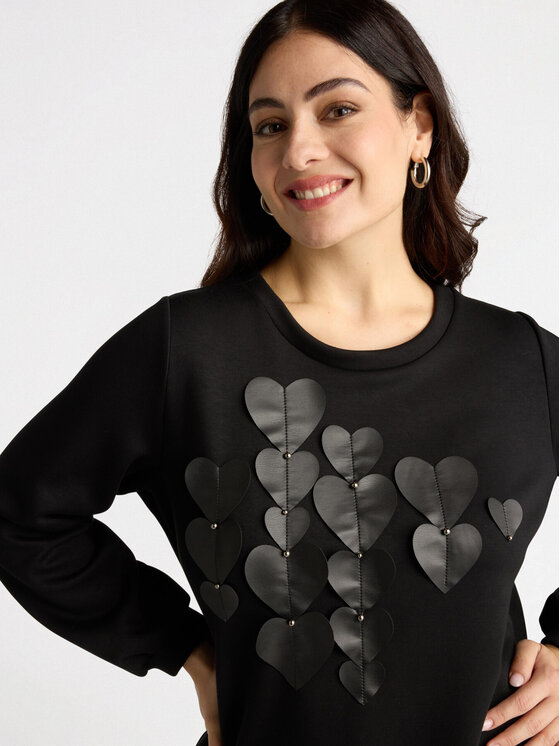 Fiorella Rubino Fiorella Rubino Felpa G905L008443N033 Nero Regular Fit