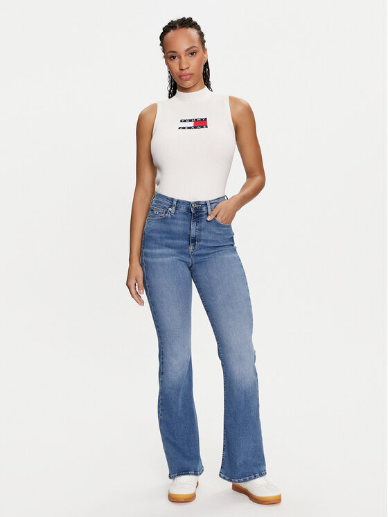 Tommy Jeans Tommy Jeans Blugi Sylvia DW0DW19279 Albastru Flare Fit